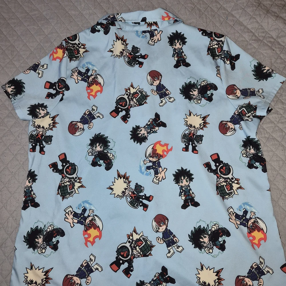 Hot Topic Light Blue Anime Graphic Shirt - Picture 3 of 3